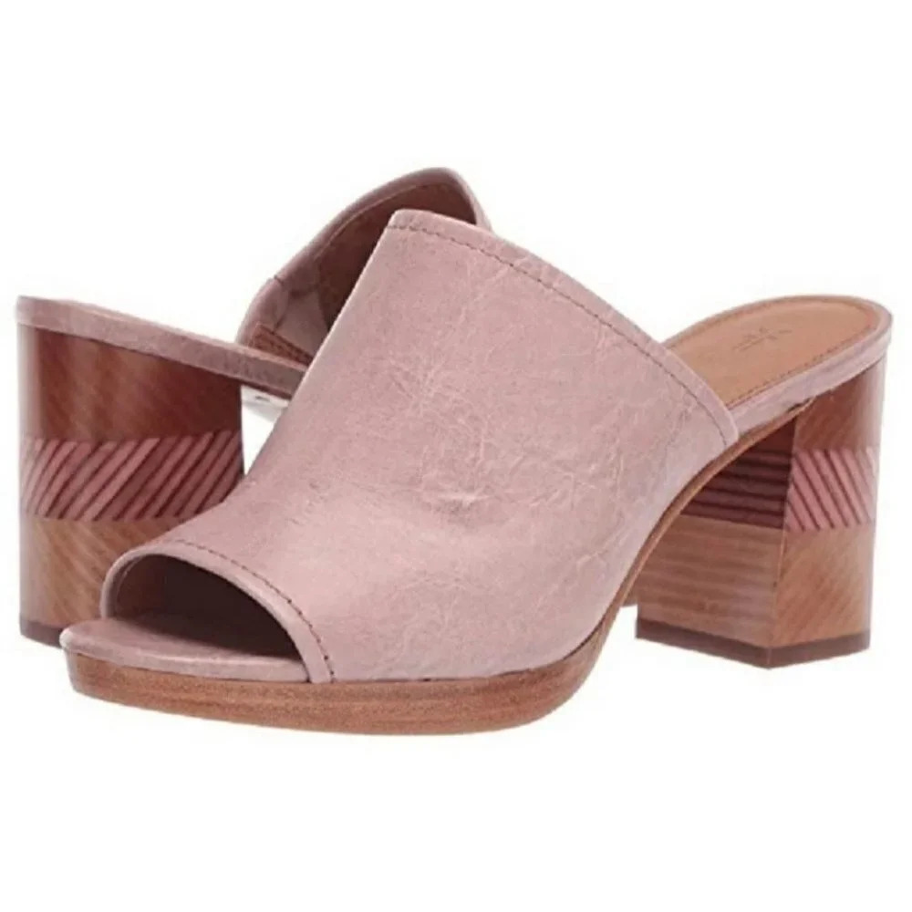 FRYE Lilac Blake Chevron Mule Womens Size 7.5